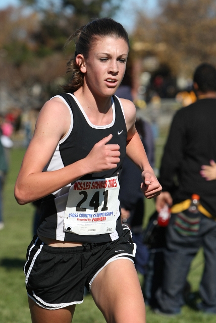 NCS XC D1 Girls-033.JPG - 2009 North Coast Section Cross Country Championships, Hayward High School, Hayward, California